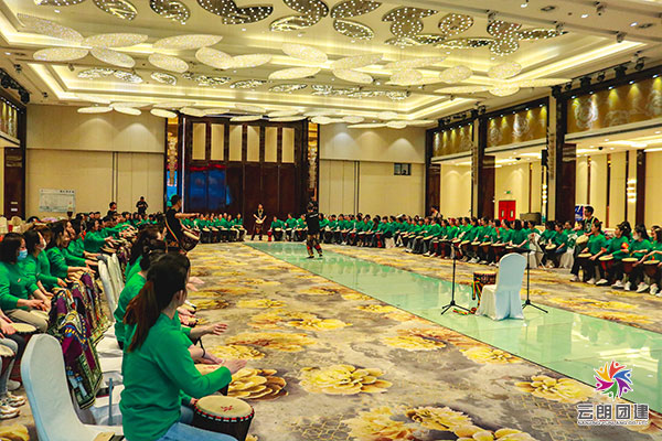 南京非洲鼓主题团建——旭圣员工室内拓展活动 南京非洲鼓主题团建——旭圣员工室内拓展活动